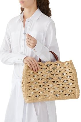 Raffia Tote Çantası - Yaz Şıklığı