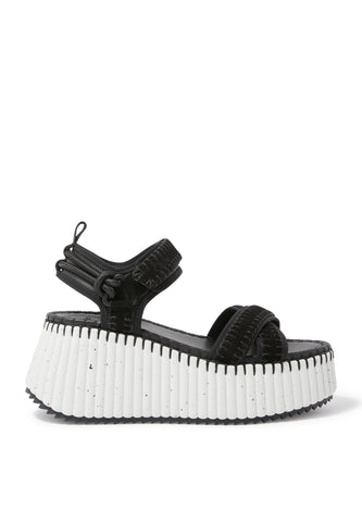 Chloé Nama 80 Wedge Sandaletler