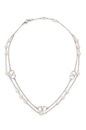 VLogo İmza Kolye Swarovski® İnci ile