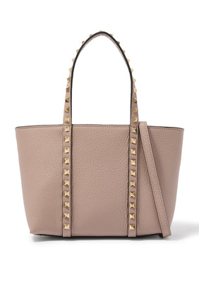 Rockstud Deri Tote Çanta - Şıklığı Yakalayın