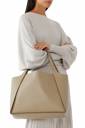 Stella McCartney Logo Büyük Tote Çanta