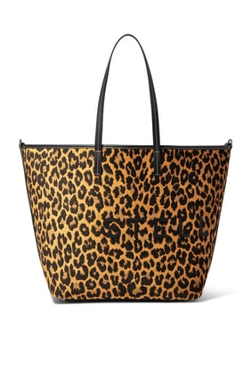 Leopar Desenli Şık Tote Çanta