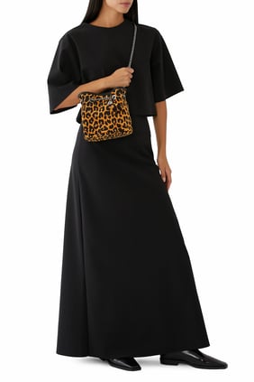 Leopar Desenli Omuz Çantası - Şık ve Trendy Tasarım