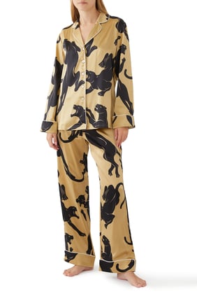 Lila Perriand Panther Pijama Takımı
