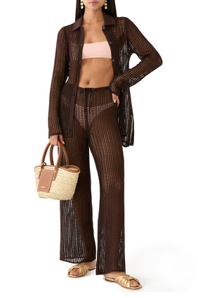 Yüksek Bel Triko Rebeca Pantolon