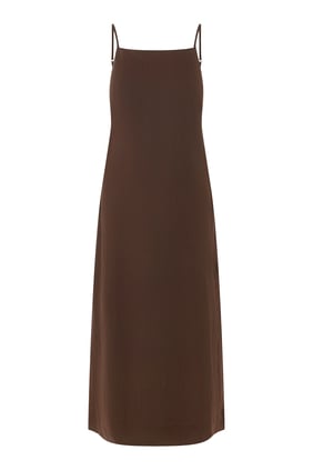 Malu Keten Midi Elbise - Şıklığın Yeni Adresi