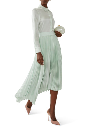 Jenara Fırfırlı Midi Etek - Şıklığın Adresi