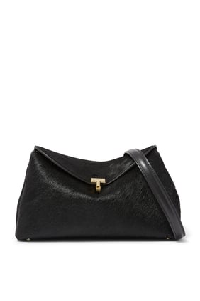 T-Lock Pony Hair Clutch - Şık Kadın Çantası