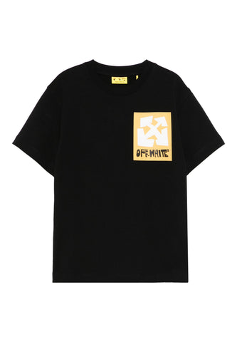 Çocuklar İçin Büyük Logolu Tişört - Off-White