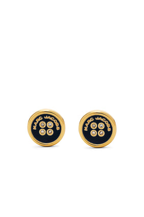 Marc Jacobs Buton Küpe - BLK