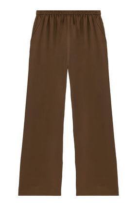 Loulou Studio Alera Geniş Paça Pantolon - Kahverengi