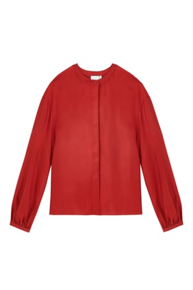 Lea İpek Twill Bol Kesim Bluz