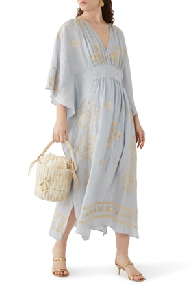 Batwing Midi Elbise - Şık ve Konforlu Tasarım