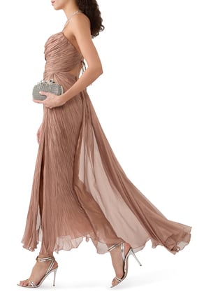 Regina Midi Elbise - Bej