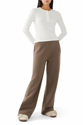 Şık Uzun Kollu Henley Tişört