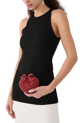 Kristal Kalp Clutch Çanta