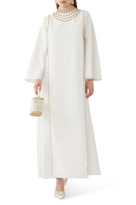 Niamara Yüksek Yaka Kaftan
