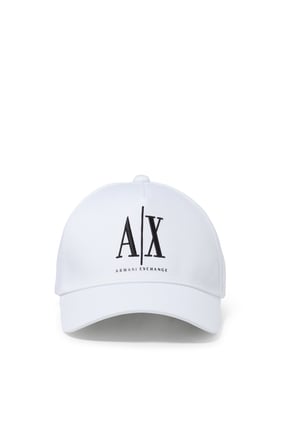 Armani Exchange İkon Logo Beyzbol Şapkası - Beyaz