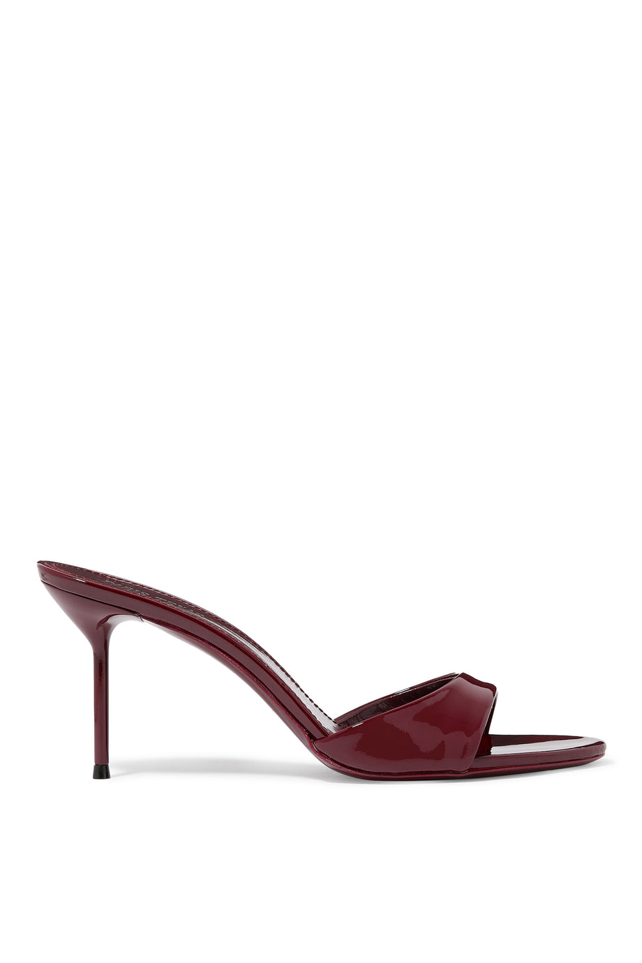 Lidia 70 Topuklu Mules - Bordo