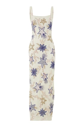 Zodiac Boncuklu Maxi Elbise