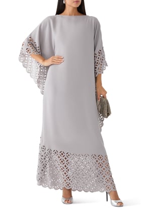 Laser Kesim Şık Kaftan