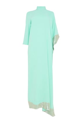 Asimetrik Nakışlı Kaftan