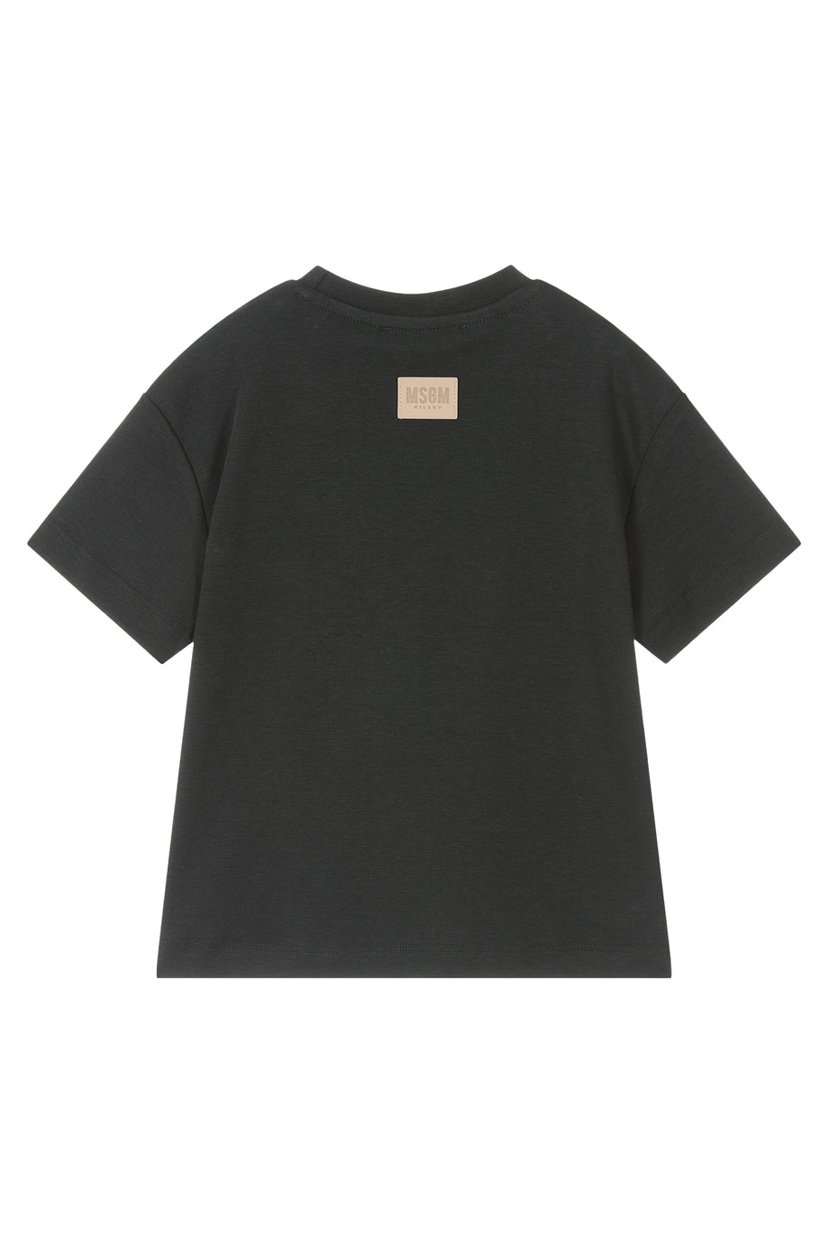 Çocuklar İçin Rahat ve Şık Interlock T-Shirt - Siyah