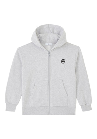Çocuk Fermuarlı Kapüşonlu Sweatshirt - Siyah