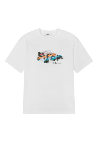 Çocuklar için Logo Jersey Tişört - Beyaz