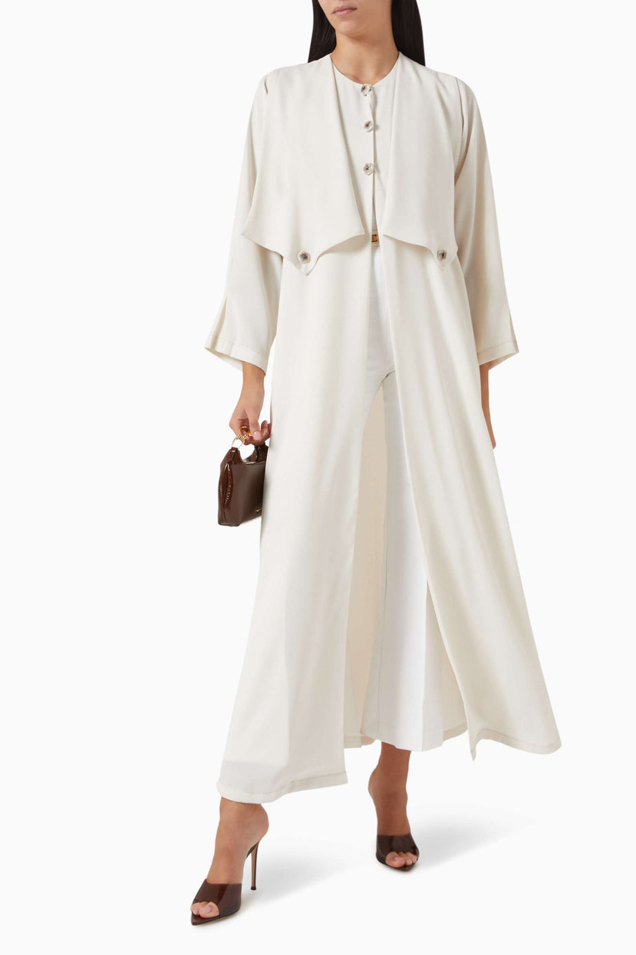 Şık Georgette Kapak Abaya Modern Kesim ile Geleneksel Şıklığı Yansıtıyor