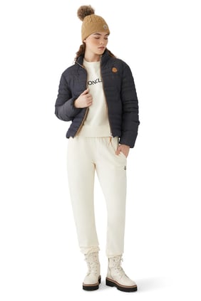 Moncler Logolu Nakışlı Sweatshirt - Krem