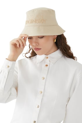 Kadın Pamuklu Kova Şapka