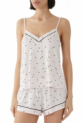 Fiona İkili V Yaka Atlet ve Şort Pijama Takımı