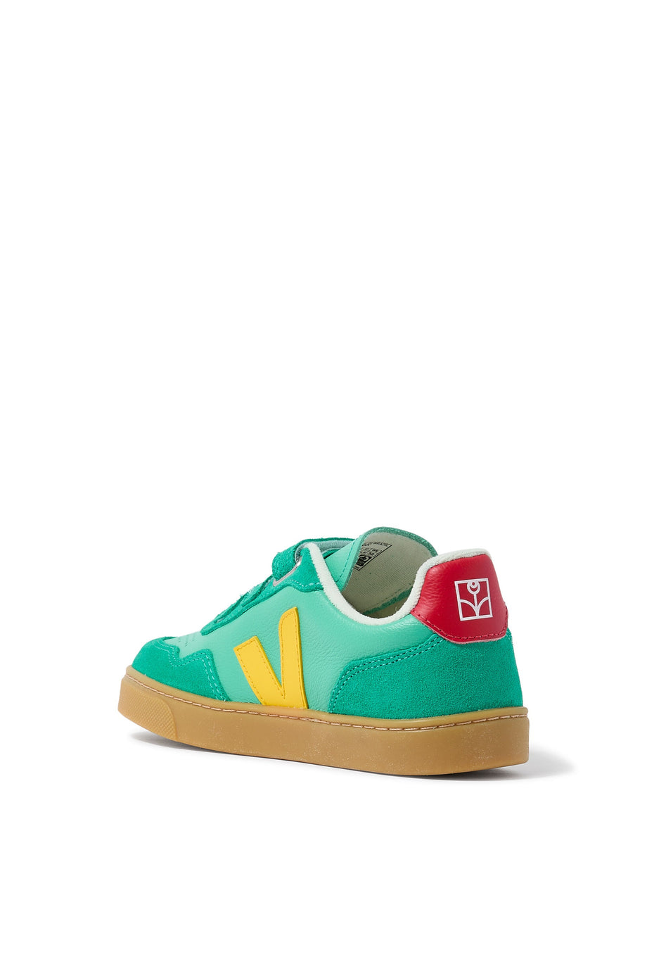 V-90 Çocuk Spor Ayakkabı Organik Deri Yeşil 24-35