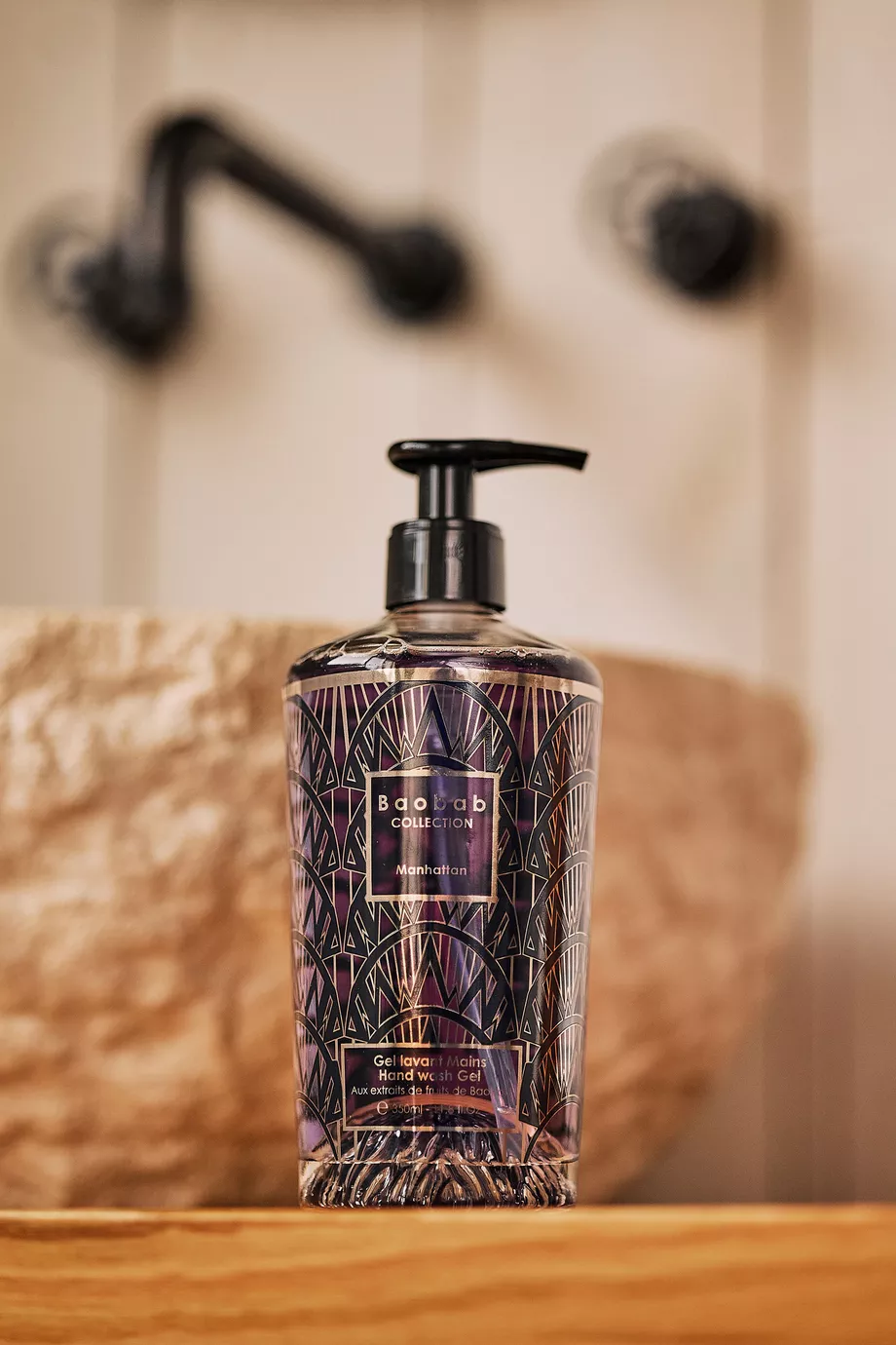 Manhattan El Yıkama Jeli 350ml Lüks Dekoratif Cam Şişe