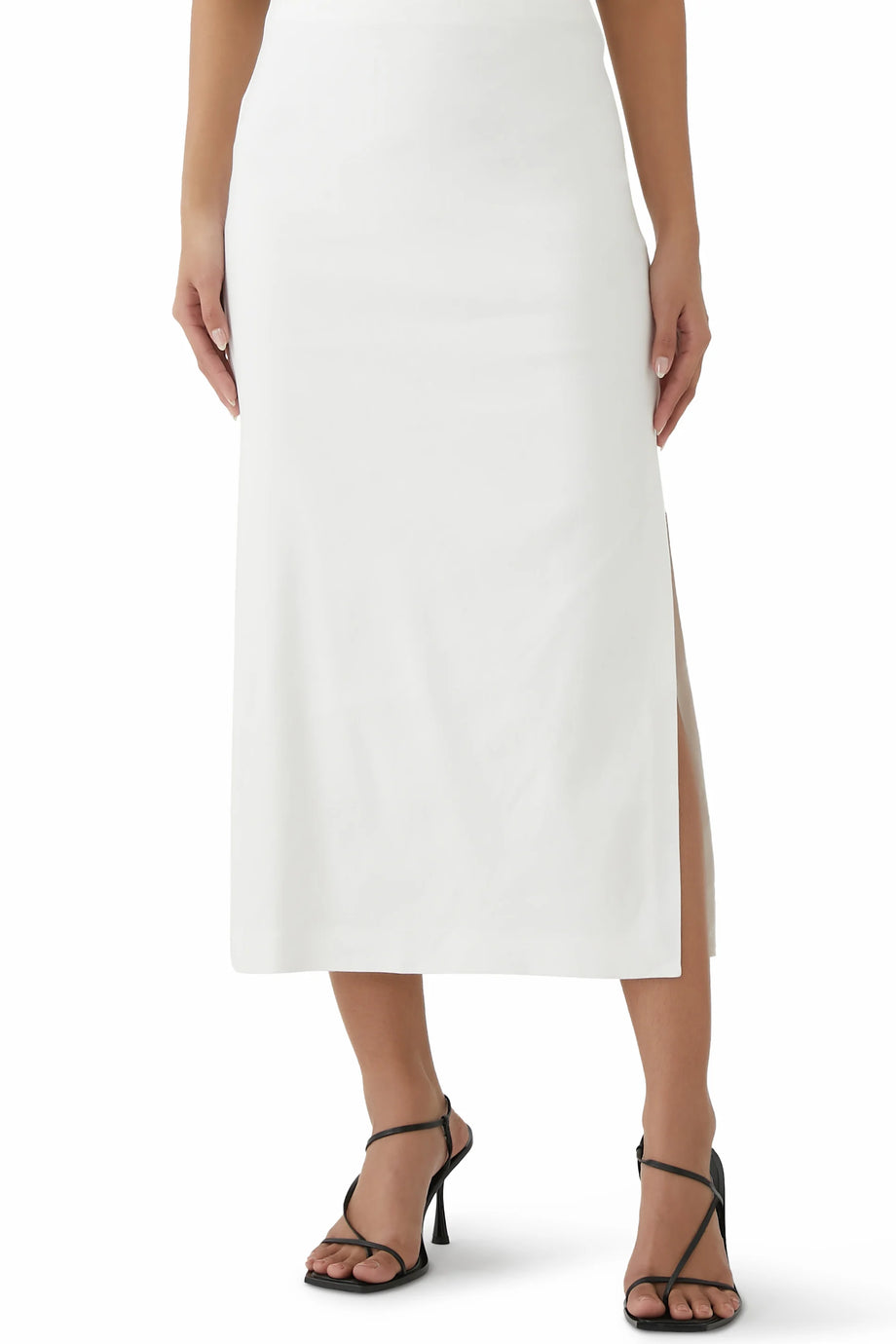 Georgie Yüksek Bel Maxi Etek Şık Yırtmaç Detaylı, Zarif Tasarım