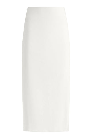 Georgie Uzun Etek, Yüksek Bel, Yan Yırtmaçlı Maxi Etek, Keten & Viskon Karışımı