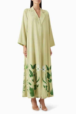 İkonik İşlemeli Georgette Abaya Şıklığı ile Konforun Buluştuğu Tasarım