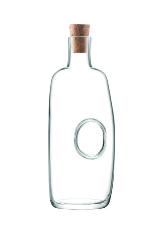 El Yapımı Cam Karaf Mantar Tıpalı 1 Litre