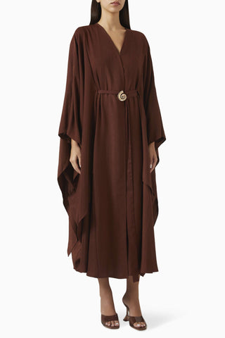 Ayarlanabilir Bel Kemeri ve Kaftan Kollu Abaya ile Sheila Hedersiz Şıklık ve Rahatlık