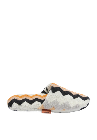 Lüks Pamuklu Banyo Terliği, Yumuşak Doku, İkonik Zigzag Desen, Unisex Konfor