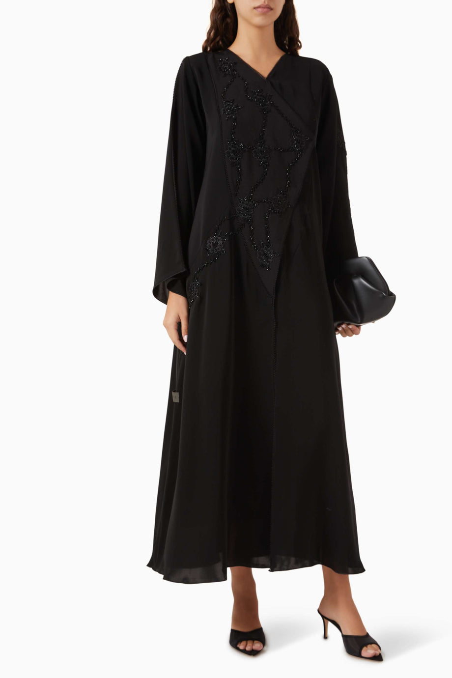 İncilerle Süslenmiş Abaya ve Sheila ile Şıklığı Yakalayın, Rahat ve Şık Tasarım