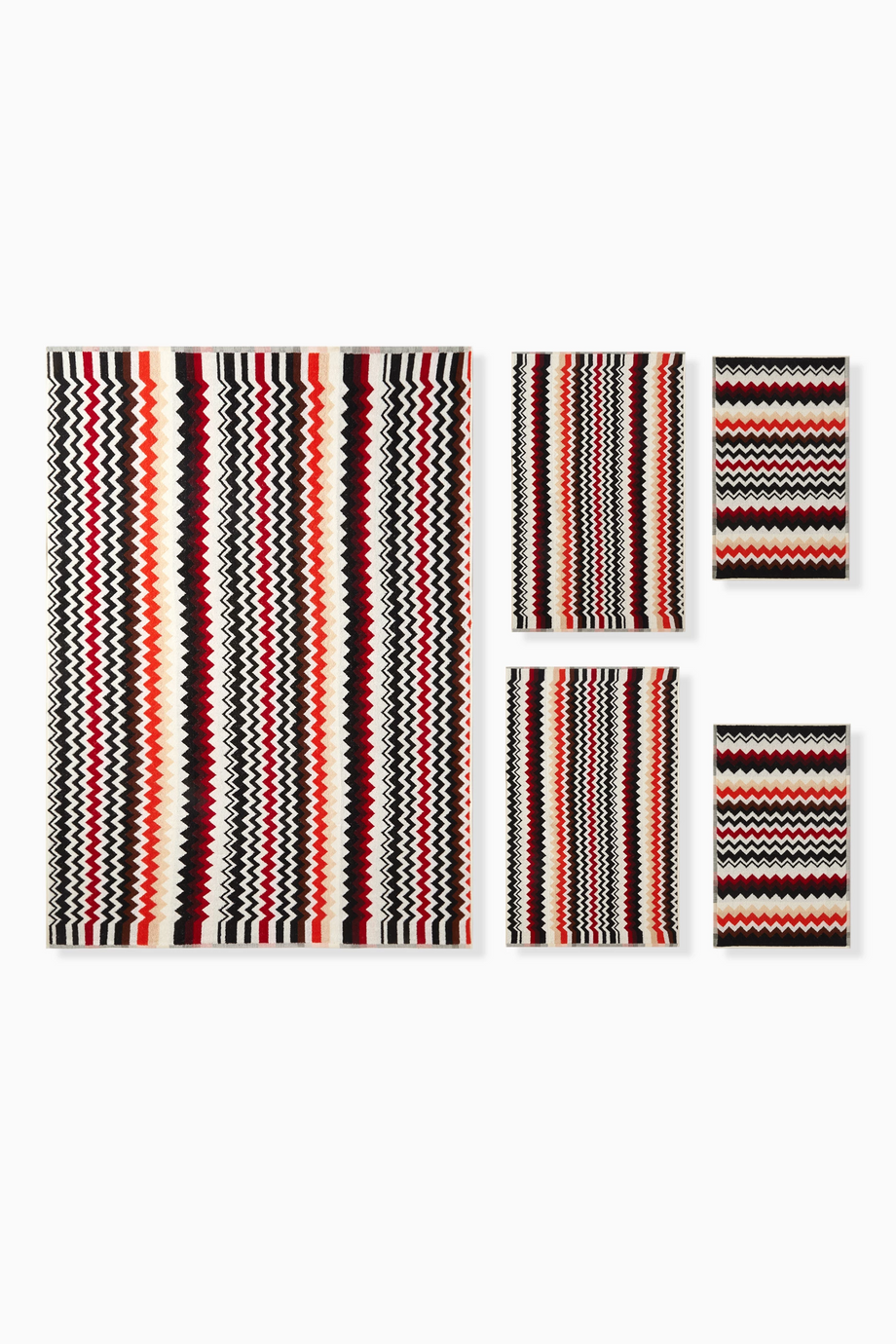 Best Havlular 5’li Set, Missoni'nin İkonik Zikzak Deseni, Yumuşak & Lüks