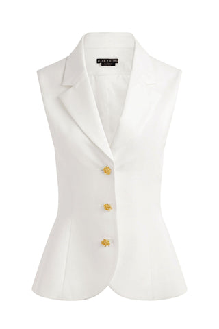 Sammie Sculpted Blazer Yelek, Modern Terzilik, Şık ve Zamansız Stil