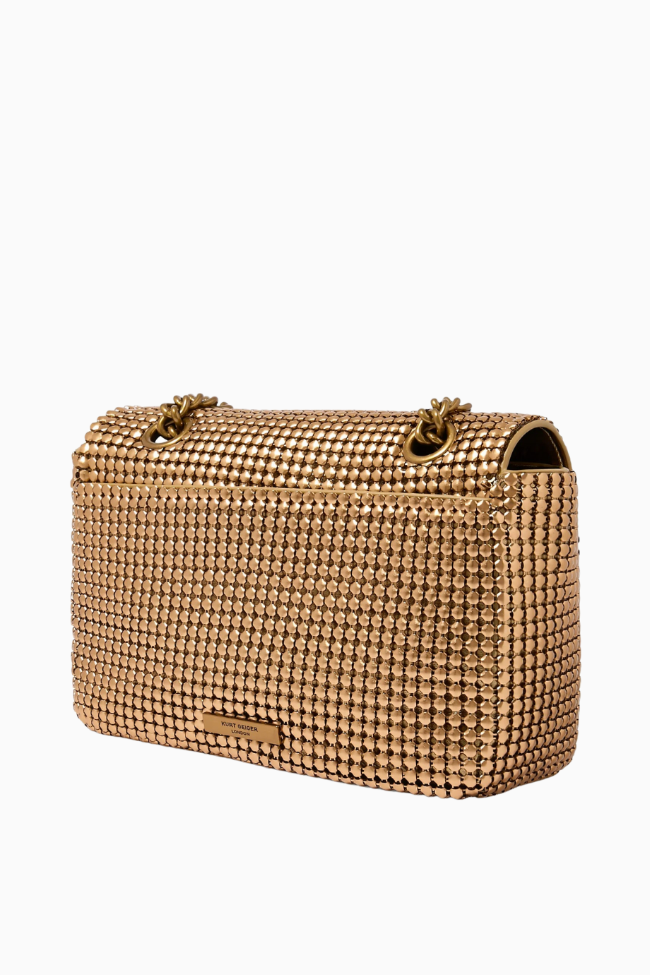 Kensington Chainmail Bag Zincir Örgü Detaylı Lüks Omuz ve El Çantası