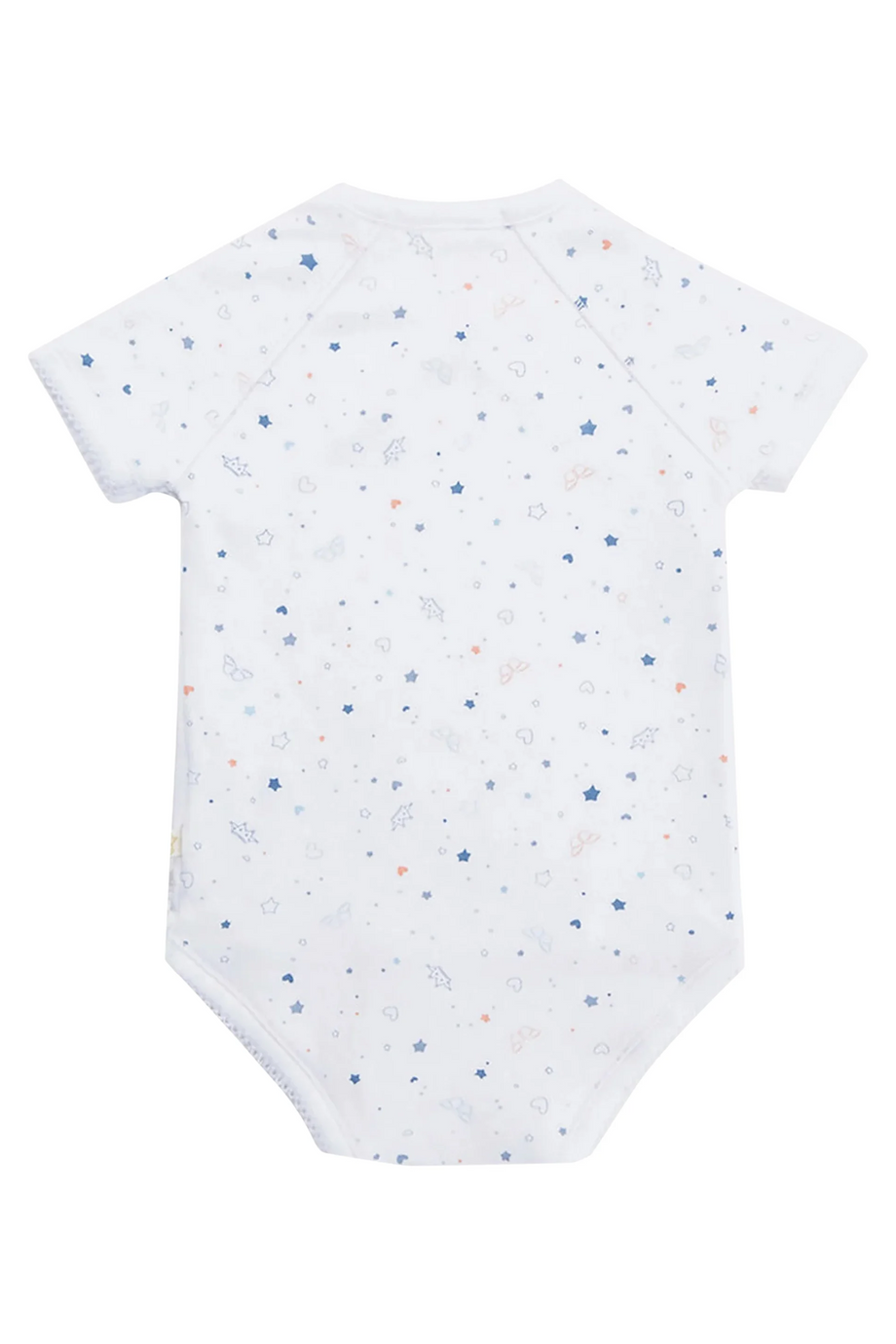 Bebek Tulum Yıldız ve Taç İşlemeli %100 Pima Pamuk, Sarma Model