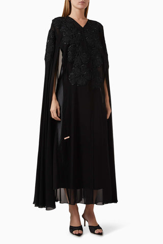 Şifon Çiçek Aplike Abiye Elbise Zarif Detaylar ile Göz Alıcı Akşamlar için Ideal