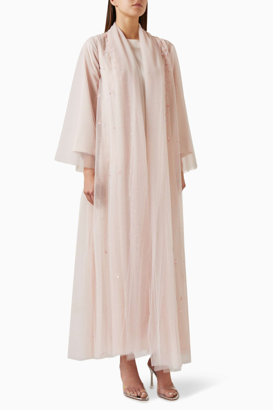 Konforlu Şıklığıyla Sequin Detaylı Abaya Seti Her Ortama Uygun Kullanım İçin İdeal