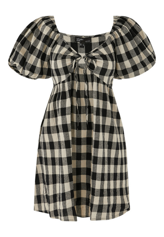 Joanna Gingham Mini Elbise Zamansız Şıklık ve Çekici Detaylar