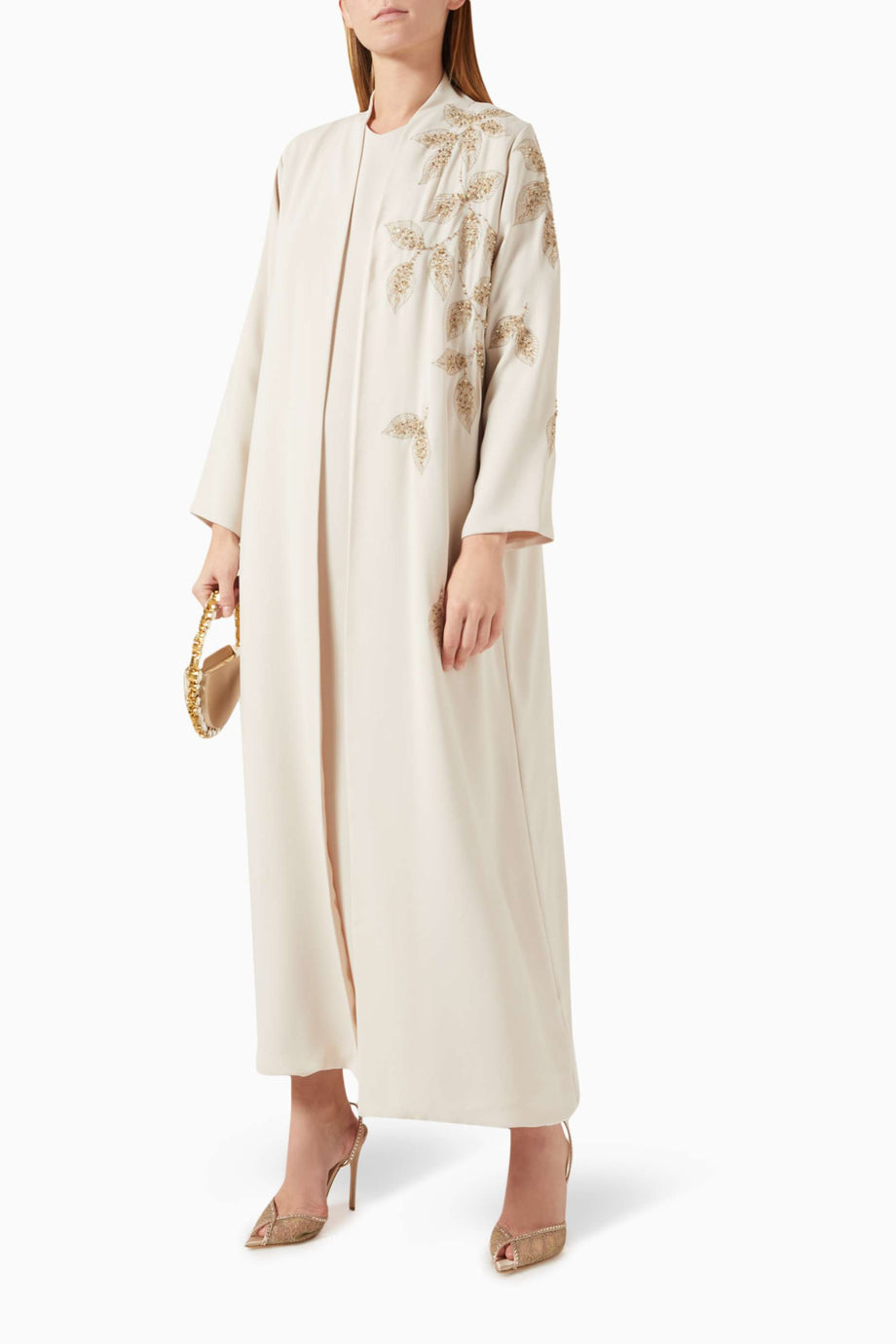 Şık ve Rahat Krep Abaya Bead Aksesuar Detaylarıyla Modern Kadın İçin İdeal Seçim